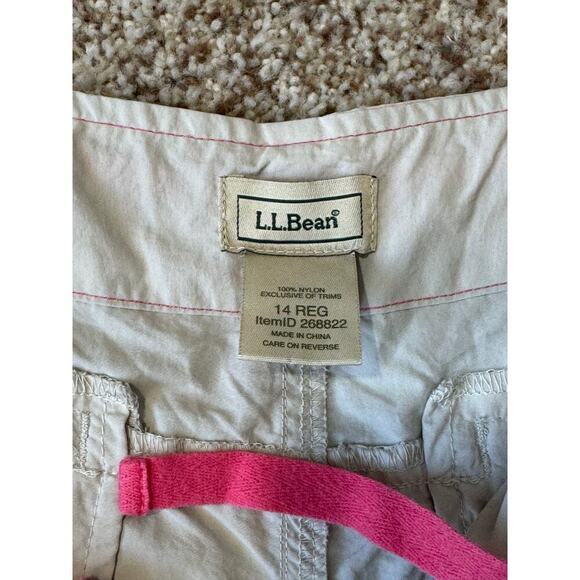 L.L. Bean size 14 shorts; Tan, lightweight; quick dry performance fabric - Picture 3 of 9